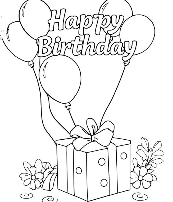 chữ happy birthday tô màu 6