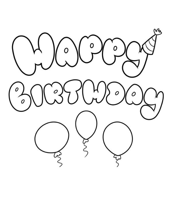 chữ happy birthday tô màu 7