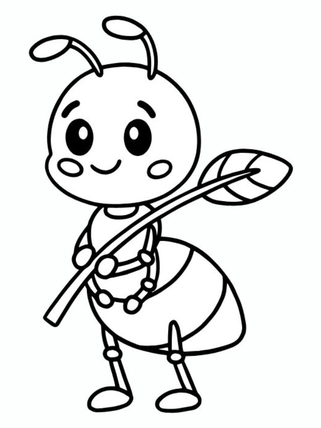 tô màu con kiến 12