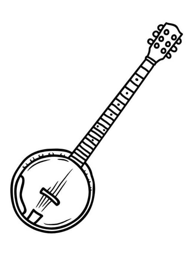 tranh tô màu cây đàn 18