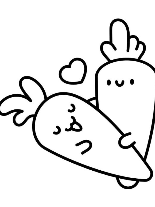 tranh tô màu củ cà rốt 21