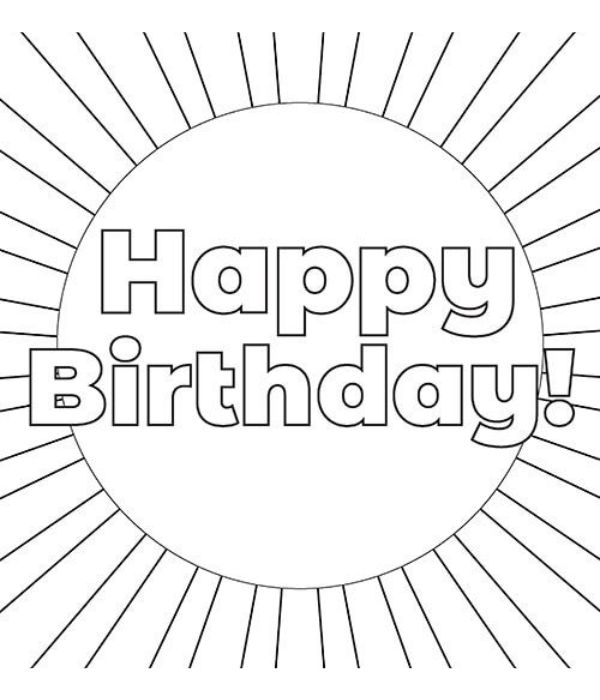 happy birthday tô màu chữ 26