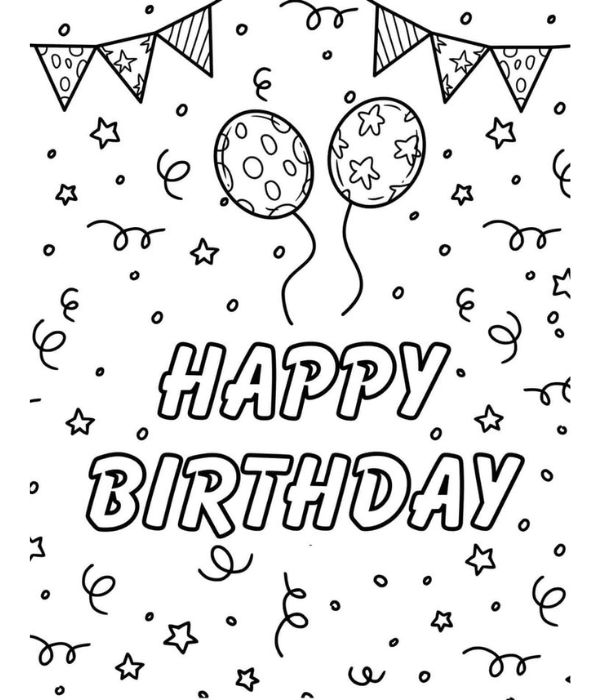 happy birthday tô màu chữ 27