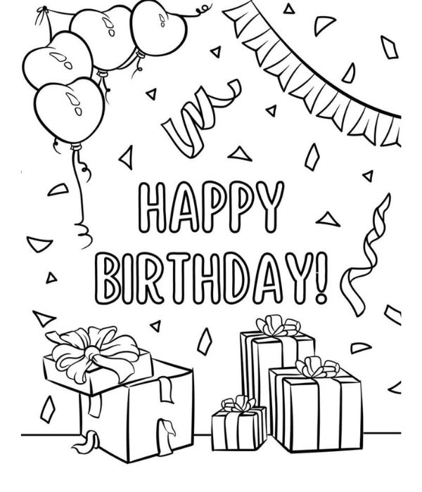 happy birthday tô màu chữ 29