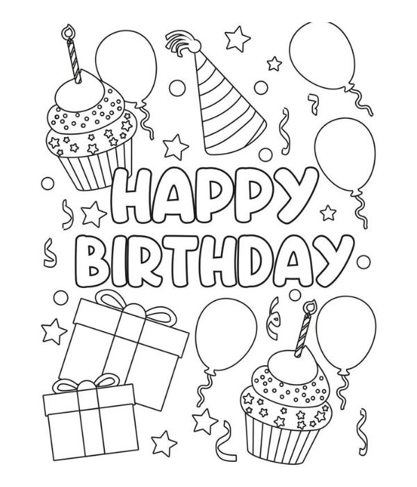 happy birthday tô màu chữ 33