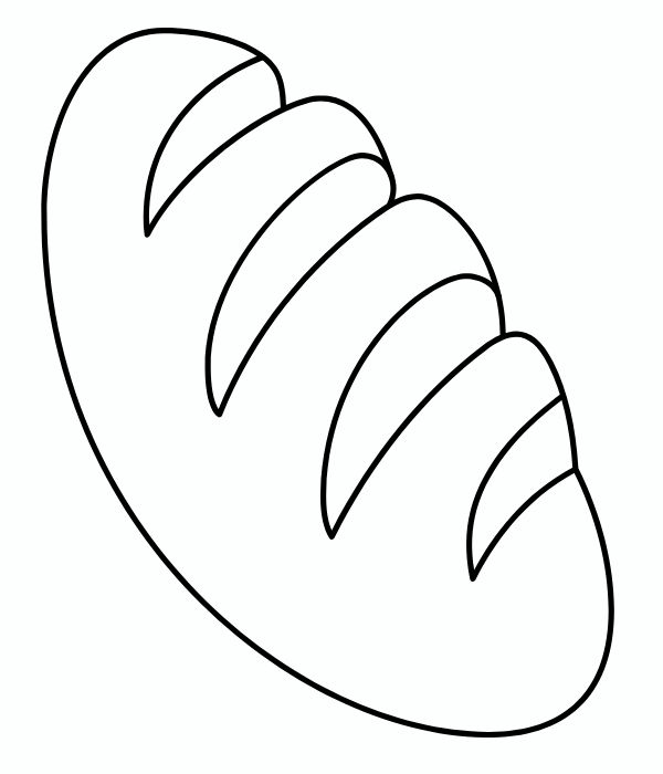 hình tô màu ổ bánh mì