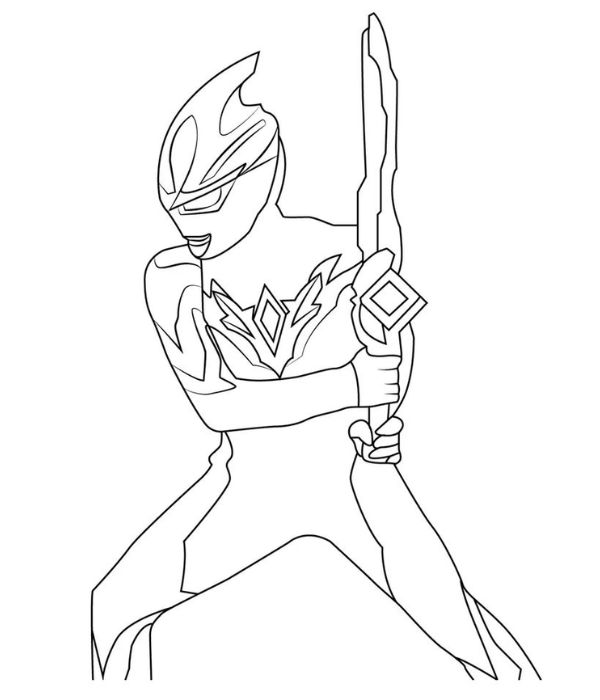 hình tô màu siêu nhân điện quang