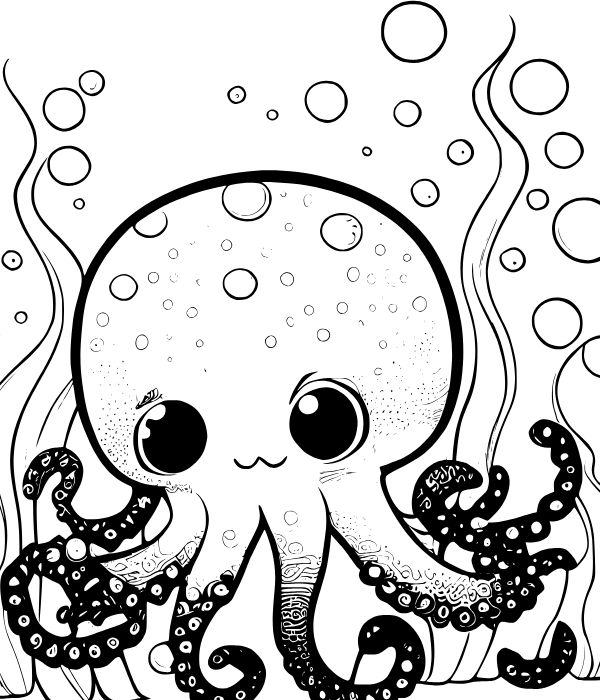tô màu bạch tuộc 36