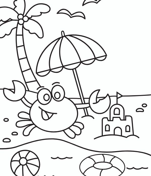 bé tô màu bãi biển