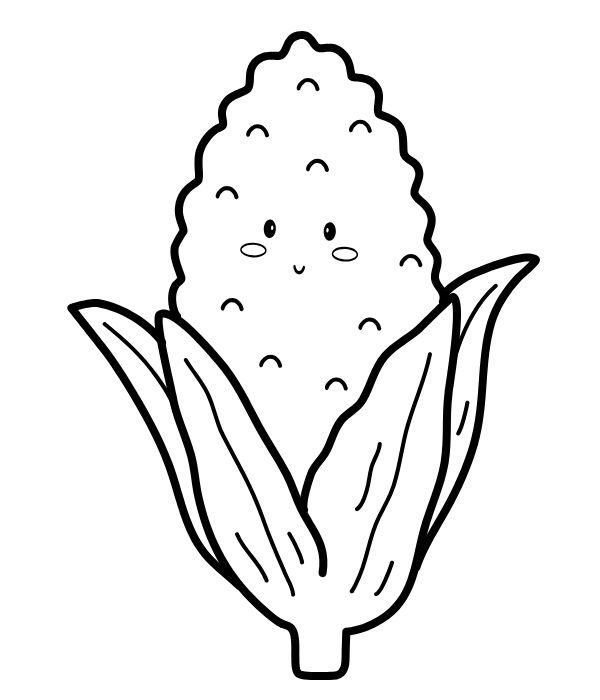 tô màu bắp ngô 11