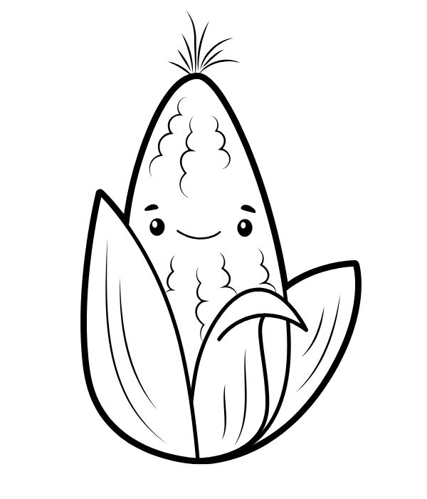 tô màu bắp ngô 18