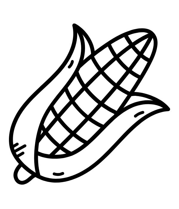 tô màu bắp ngô 2