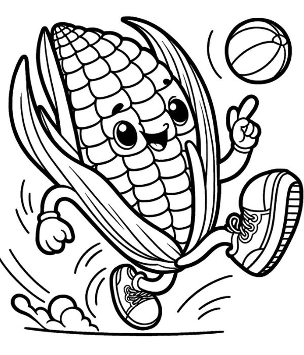 tô màu bắp ngô 33