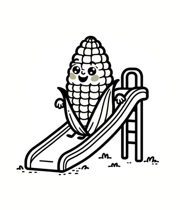 tô màu bắp ngô 34