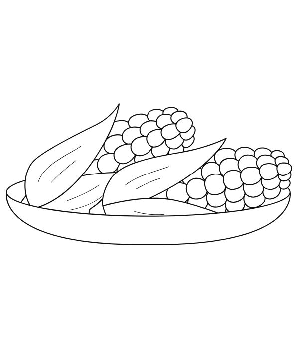 tô màu bắp ngô 5