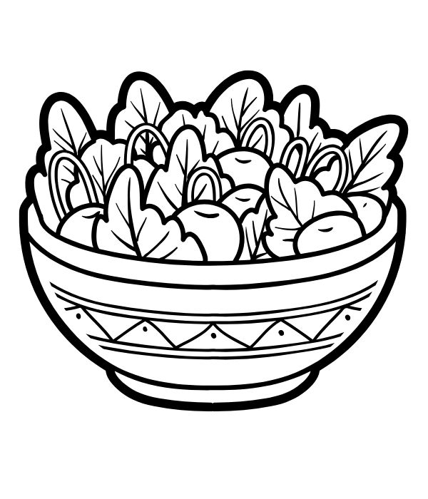 tô màu cái bát 13