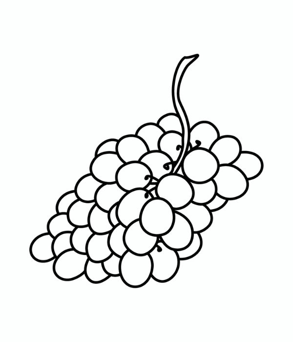 tô màu chùm nho 11