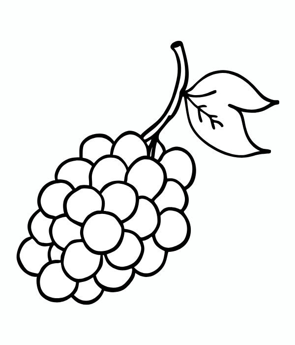 tô màu chùm nho 12
