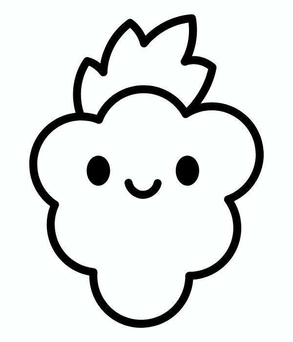 tô màu chùm nho 13