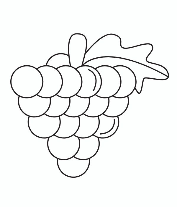 tô màu chùm nho 14