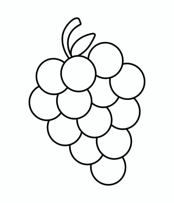tô màu chùm nho 22