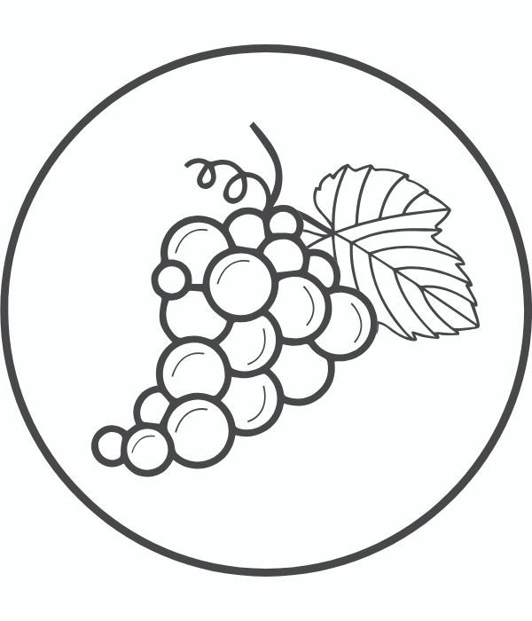 tô màu chùm nho 24