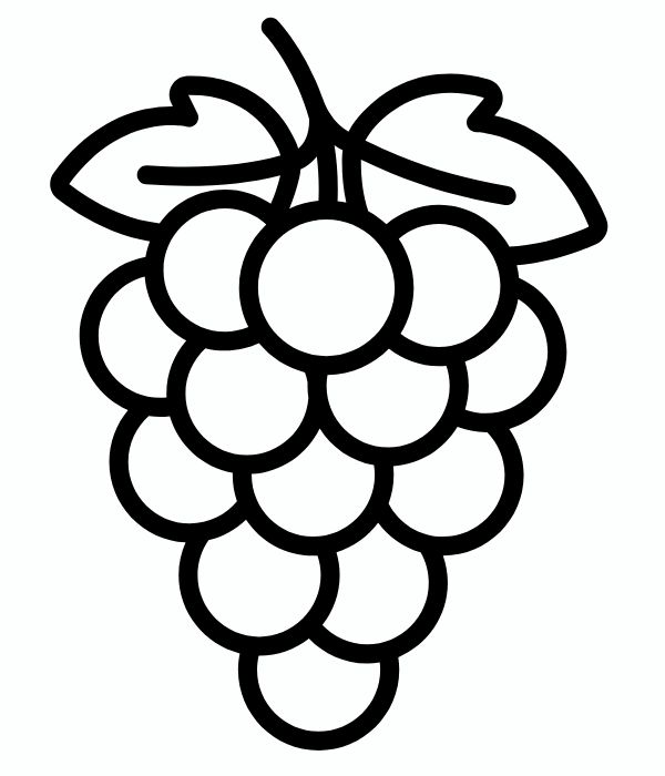 tô màu chùm nho 3