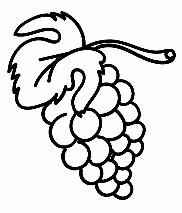 tô màu chùm nho 32