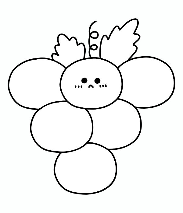 tô màu chùm nho 33