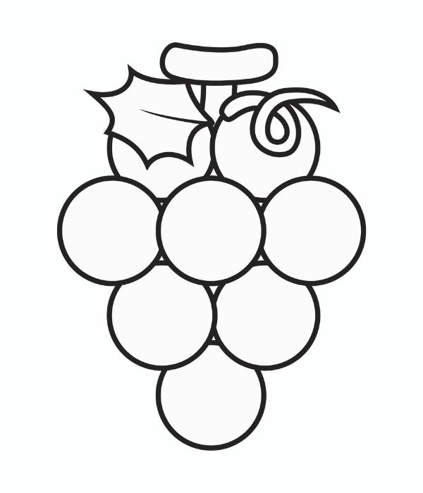 tô màu chùm nho 4