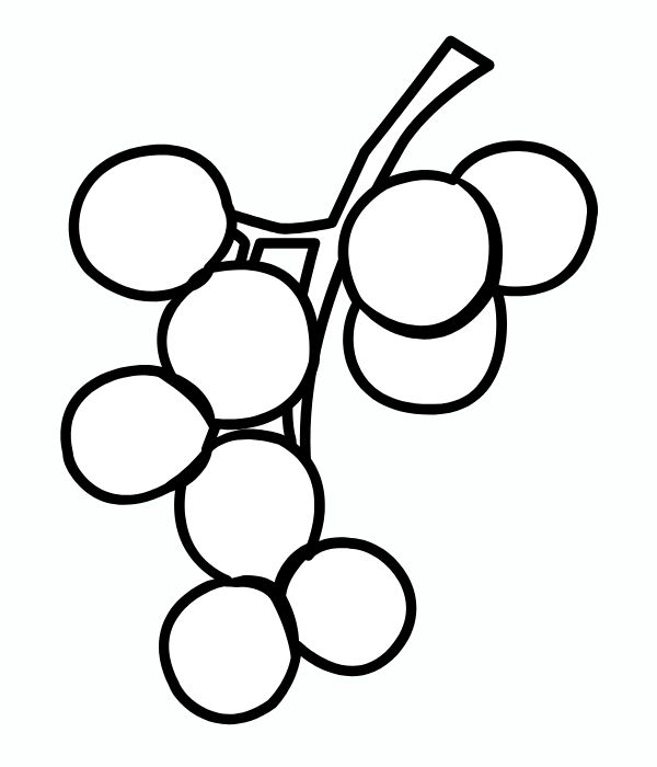 tô màu chùm nho 6