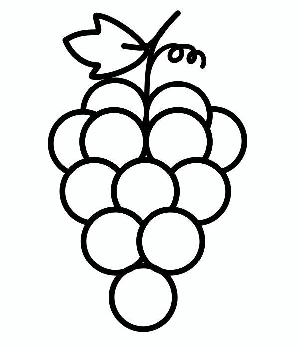 tô màu chùm nho 8