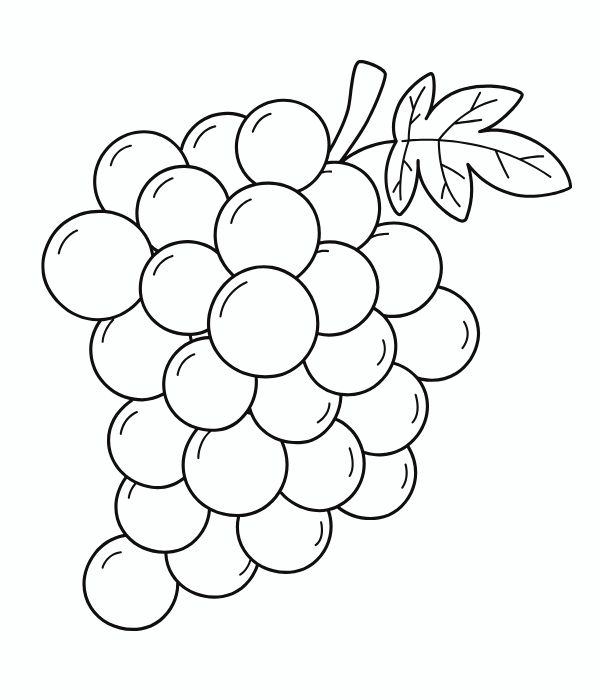 tô màu chùm nho 9