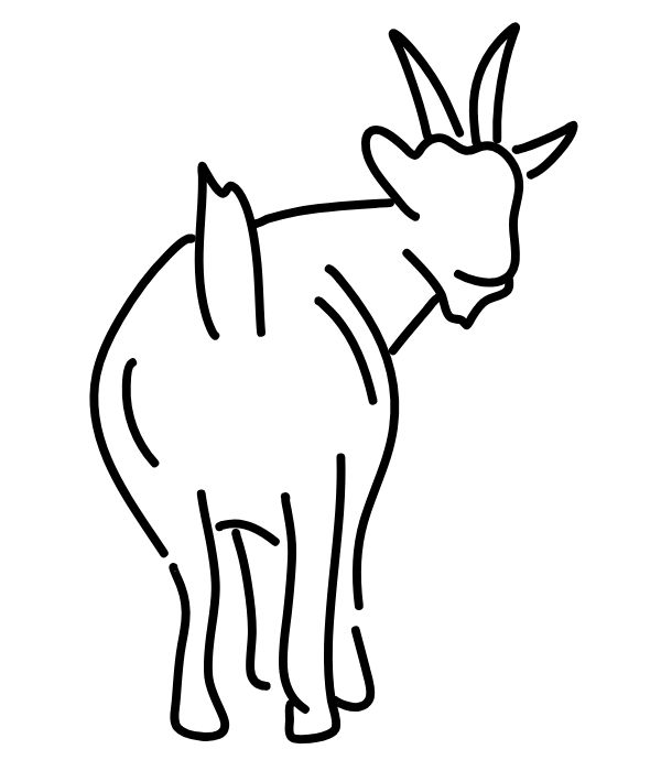 tô màu con dê 14