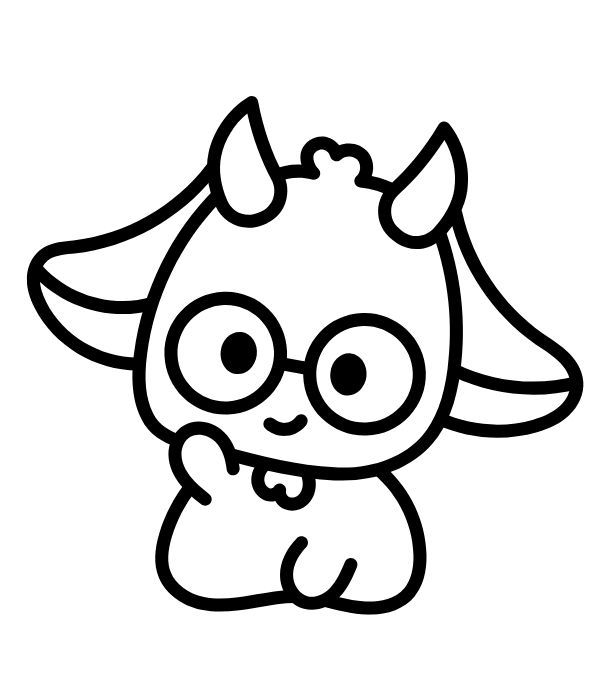 tô màu con dê 17