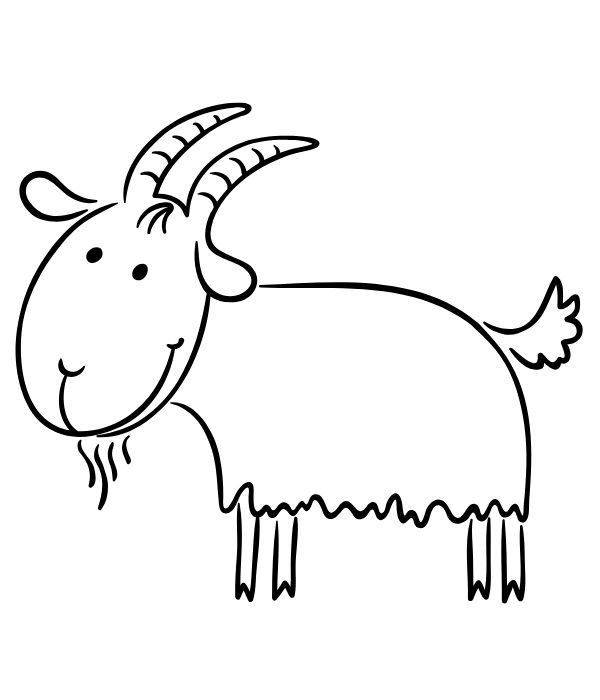 tô màu con dê 23