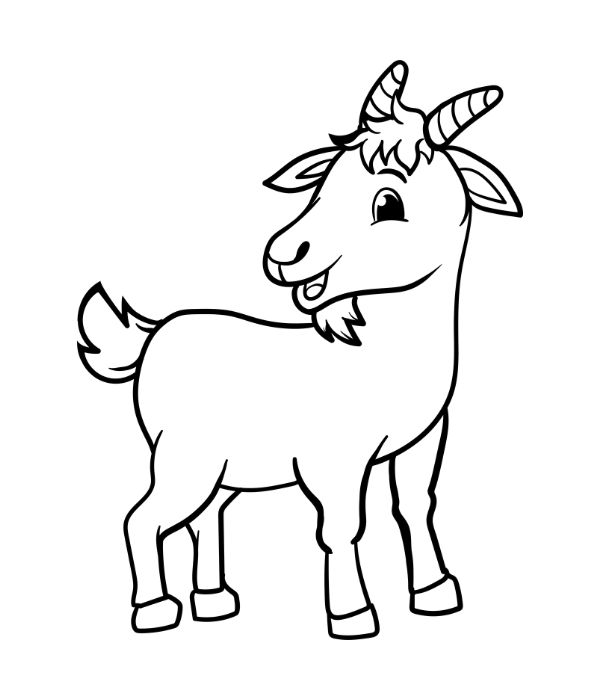 tô màu con dê 25