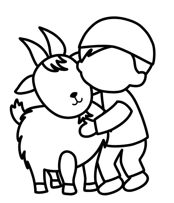 tô màu con dê 28