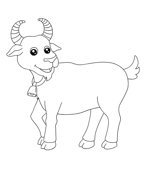 tô màu con dê 31