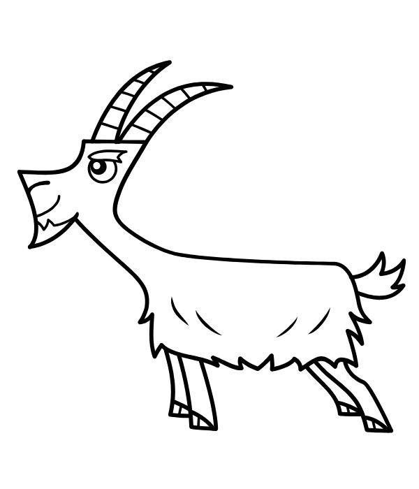 tô màu con dê 4