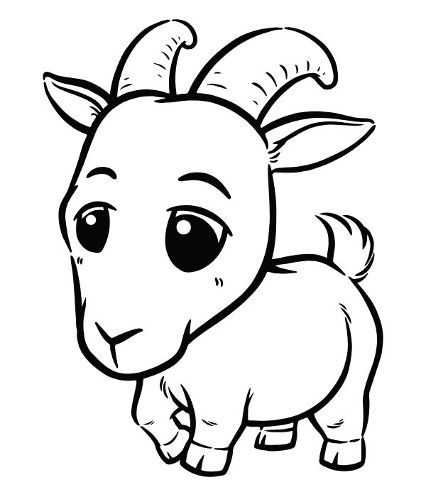 tô màu con dê 7