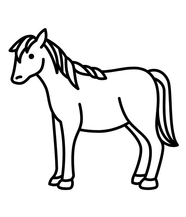 tô màu con ngựa 10
