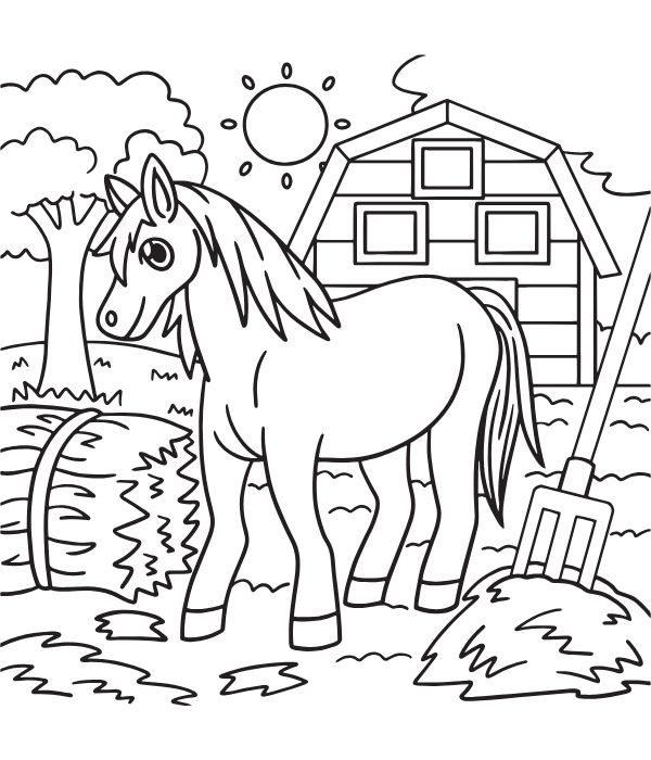 tô màu con ngựa 15