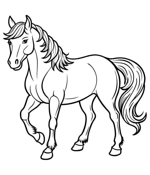 tô màu con ngựa 16