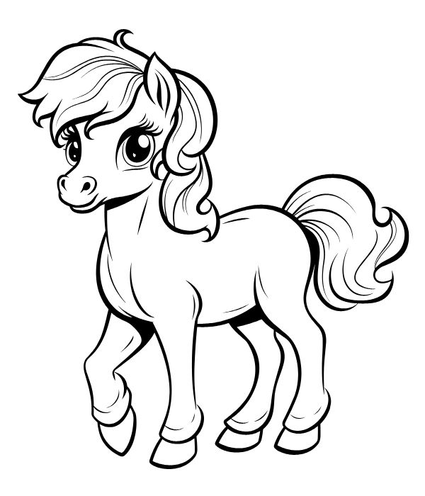 tô màu con ngựa 18