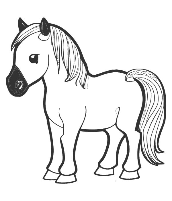 tô màu con ngựa 25