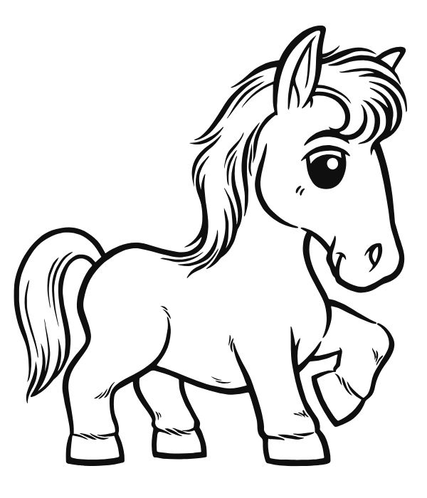 tô màu con ngựa 3
