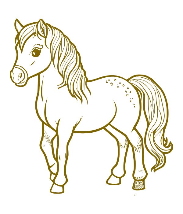 tô màu con ngựa 30