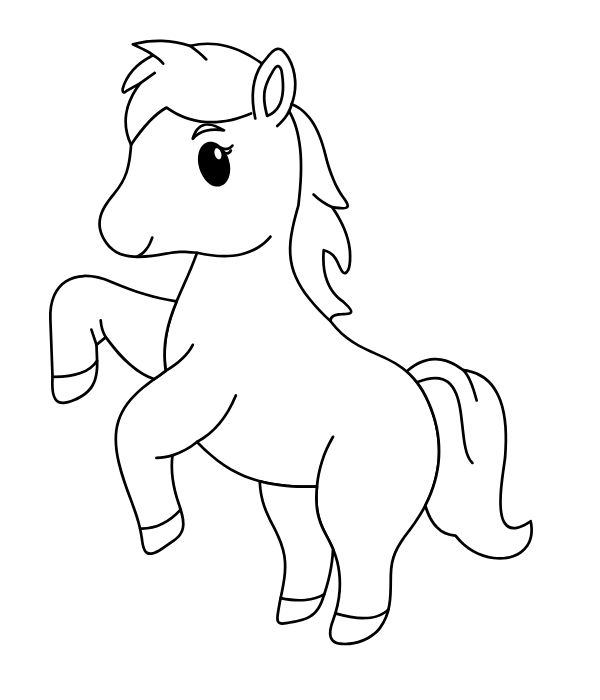 tô màu con ngựa 32