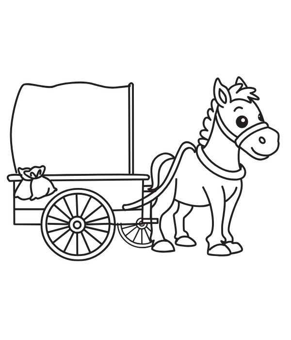 tô màu con ngựa 34
